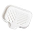 Porte-savon silicone noir design contemporain accessoire indispensable salle de bain
