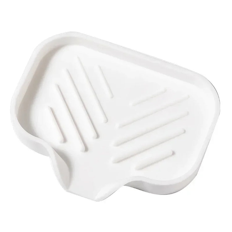 Porte-savon silicone noir design contemporain accessoire indispensable salle de bain
