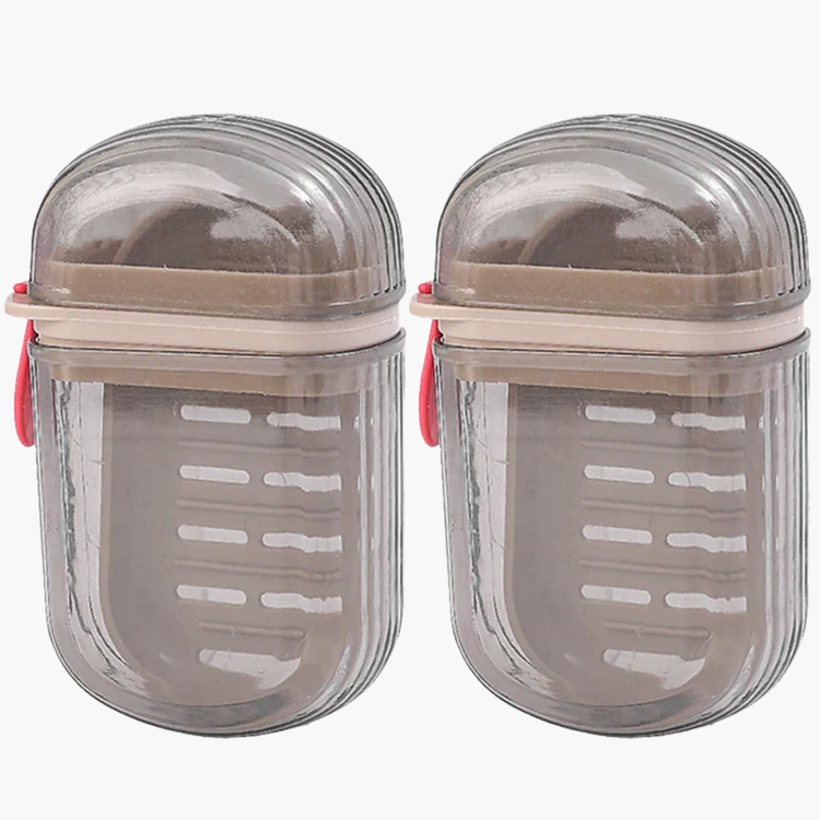 Porte-savon étanche portable en situation d&