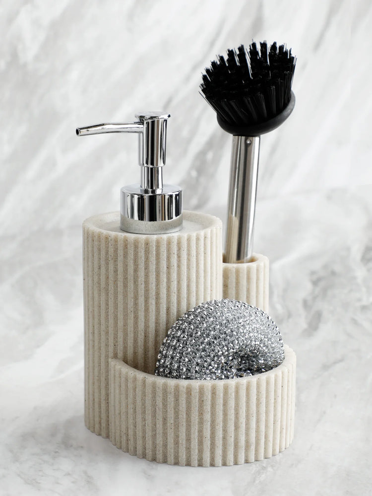 Distributeur savon cuisine premium installation pompe évier hygiénique résistant graisses mécanisme haute performance détergents dégraissants cuisine
