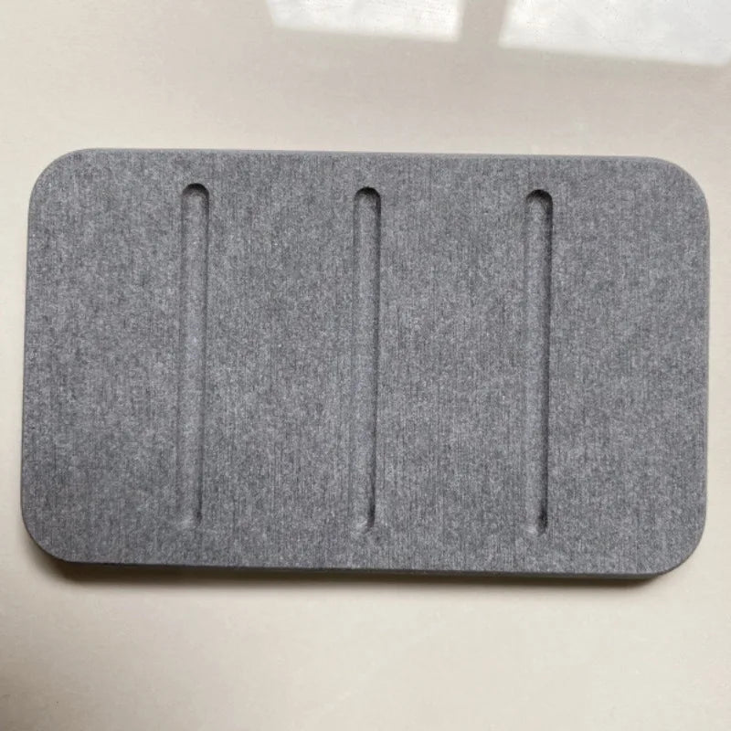 Porte-savon innovant dimensions optimales absorption instantanée - accessoire premium écologique salle de bain
