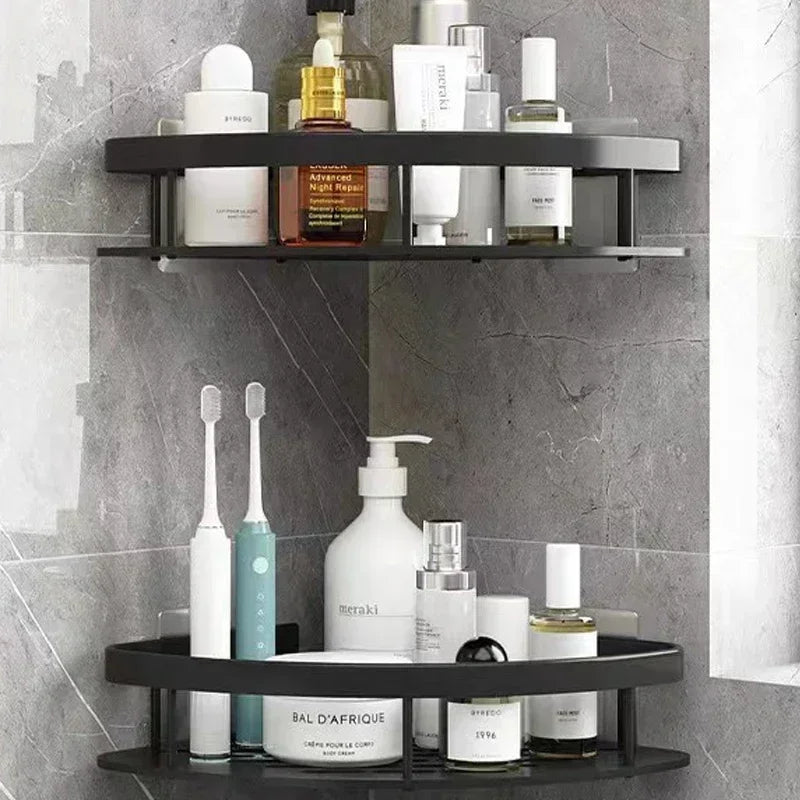 Porte-savon angle douche optimisation espace moderne