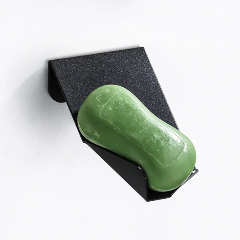 Porte-savon adhésif compatible toutes surfaces - Solution sans outils carrelage verre
