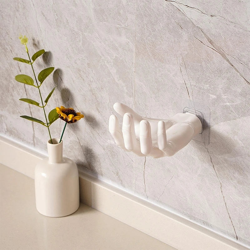 Détail artistique du porte-savon main design origina