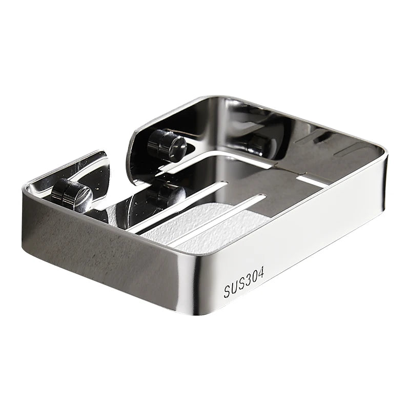 Porte-savon acier inoxydable premium design moderne industriel - Support savon inox résistant corrosion salle de bain contemporaine

