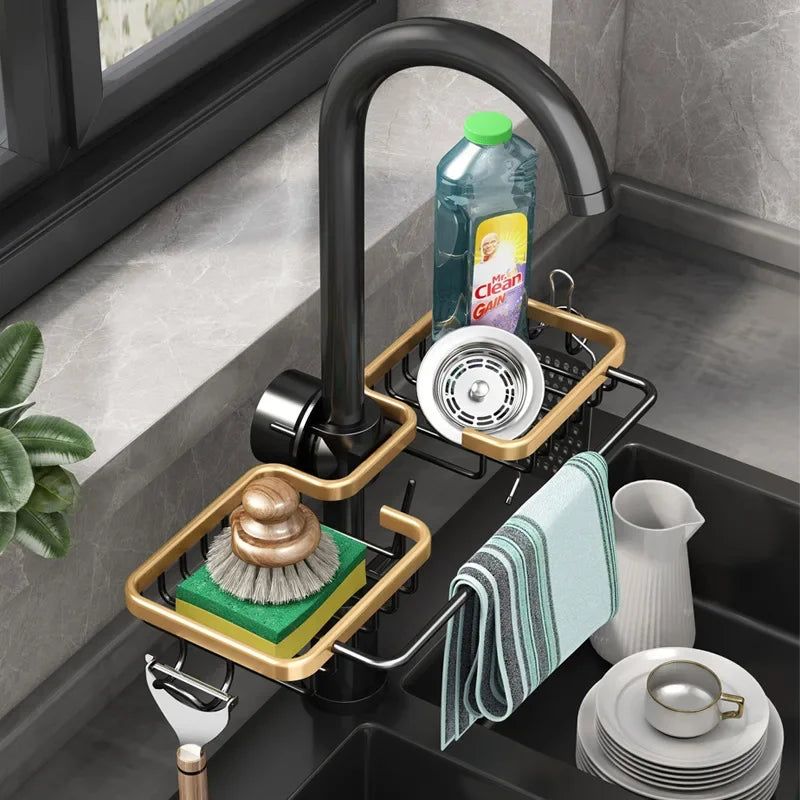 Panier porte-savon douche avec compartiments - vue détaillée du système de drainage optimal
