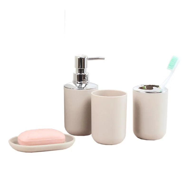 Vue d'ensemble du set porte-savon coordonné pour salle de bain