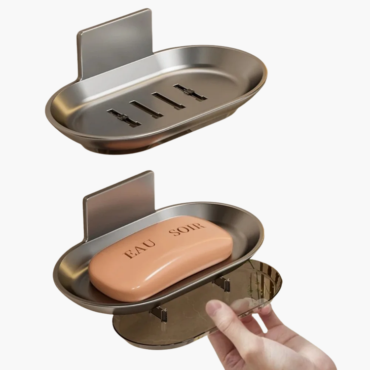 Support à savon premium base stable antidérapante - Sécurité maximale salle de bain