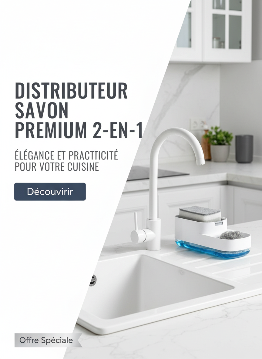Bannière promotionnelle Distributeur Savon Premium