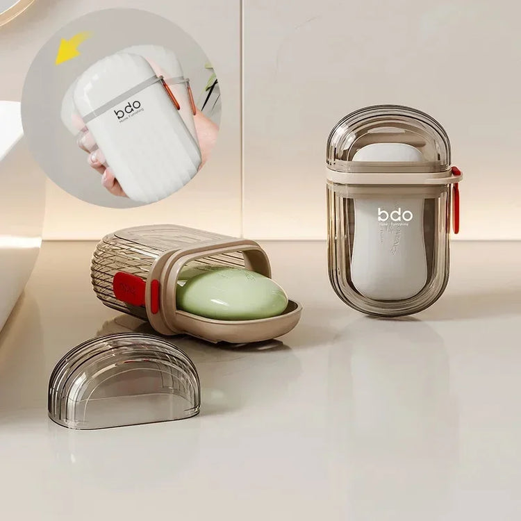 Boîte porte-savon voyage hermétique ultra-légère - Protection étanche savons nomade
