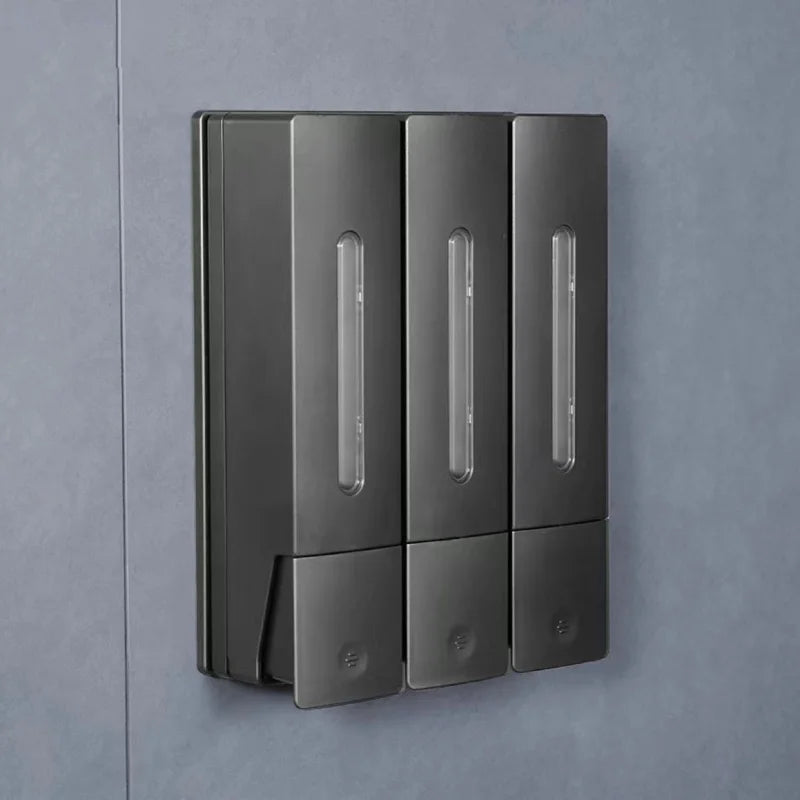 Porte-savon gel douche premium support universel flacons - Liquides moderne élégant accessoire salle de bain
