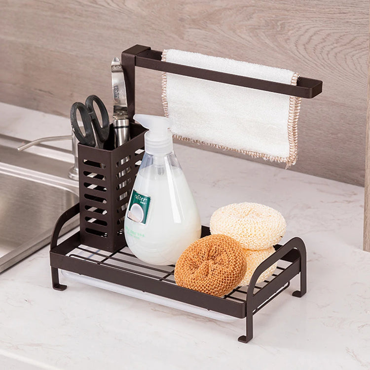 Éponge porte-savon 2-en-1 premium détail - Accessoire salle de bain innovant ergonomique - Système drainage optimisé texture antibactérienne haute qualité
