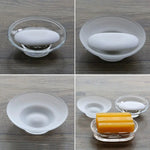 Porte-Savon Verre Transparent Premium - Design Minimaliste Cristal Élégant - Vignette | Le porte savon