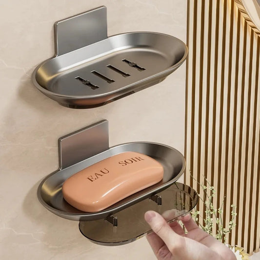 Support à savon premium base stable antidérapante - Sécurité maximale salle de bain
