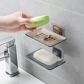 Support porte-savon premium antidérapant 35g - base stable design moderne salle de bain
