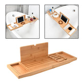 Plateau de baignoire en bois pour divers articles 